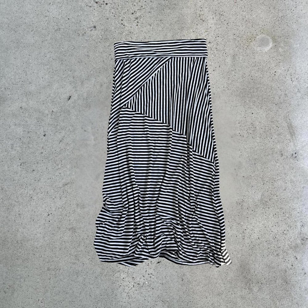 2000s striped maxi skirt